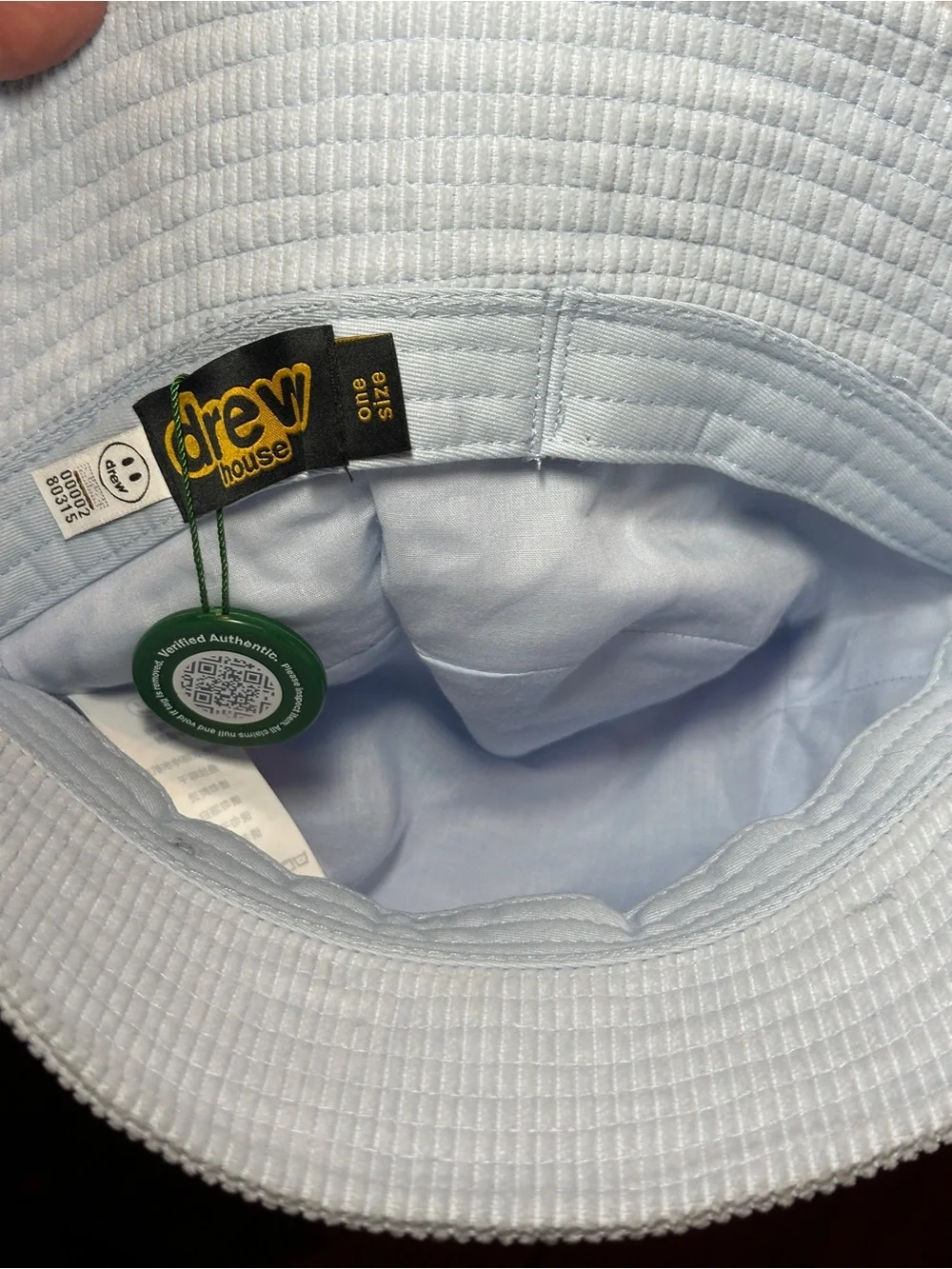 drew house light blue Corduroy Bucket Hat